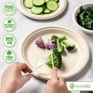 Ecovita All Natural Safe FDA BPA Free Non GMO Cutlery Utensils