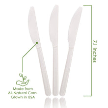 Load image into Gallery viewer, Ecovita Premium Compostable Biodegradable Knives Plant Corn